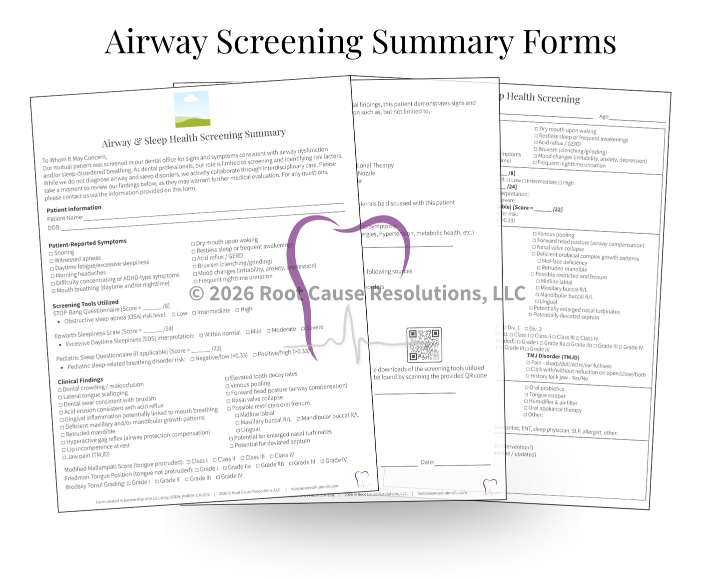 Airway Screening Summary Form - Root Cause Resolutions, LLC