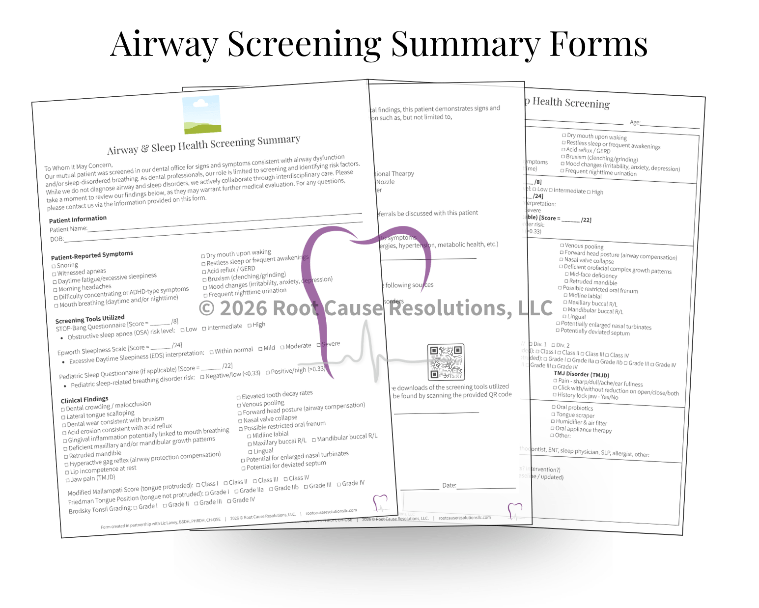 Airway Screening Summary Form - Root Cause Resolutions, LLC