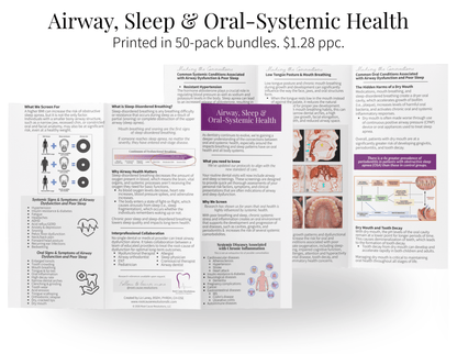 Airway, Sleep & Oral - Systemic Health Brochure - Root Cause Resolutions, LLC