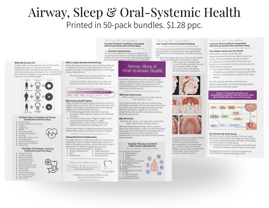 Airway, Sleep & Oral - Systemic Health Brochure - Root Cause Resolutions, LLC