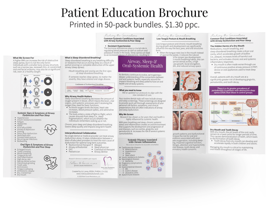 Airway, Sleep & Oral-Systemic Health Brochure - Root Cause Resolutions, LLC